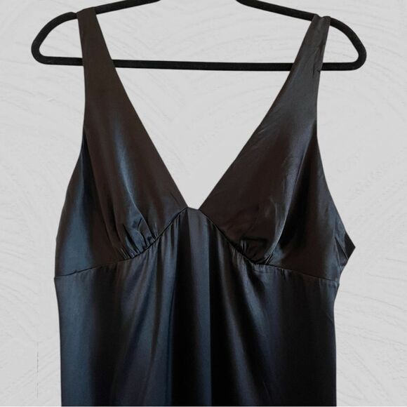 NK imode black silk maxi chemise - Picture 3 of 11